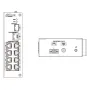 Switch Rango Temp Extendida ePoE 8 puertos 10/100 + 1RJ45 Uplink Gigabit + 1SFP Gigabit 120W No_Gestionable Layer 2