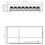 Switch 8 puertos 10/100/1000 Gigabit Layer2