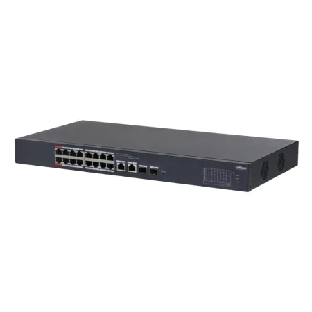 Switch PoE 16 puertos 10/100 + 2 Combo Gigabit RJ45/SFP Uplink 240W Gestionable en Cloud Layer2