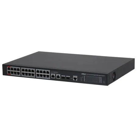 Switch PoE 2.0 24 puertos Gigabit + 2 Uplink Gigabit RJ45 + 2SFP Gigabit 360W Gestionable Layer2