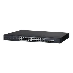 Switch PoE 24 puertos Gigabit + 4 Uplink Gigabit 370W 802.3at Gestionable Layer2