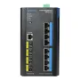 Switch Industrial Fast-Ring PoE 8 puertos Gigabit + 4 Uplink 10G SFP 240W 802.3af/at 6KV - Layer 3