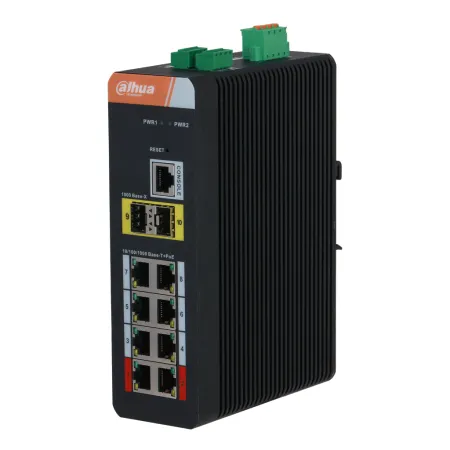 Switch PoE 2.0 Industrial 8 puertos Gigabit + 2SFP Uplink Gigabit 120W Gestionable Layer2