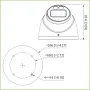 MiniDomo HDCVI 4EN1 2M 1080P FULL COLOR 2.0 WDR Starlight LED40m 2.8mm IP67 MIC