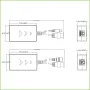 Kit Conversor UTP Vídeo+Alimentación Larga Distancia para HDCVI/TVI/AHD hasta 4MP con RJ45 (2 uds)
