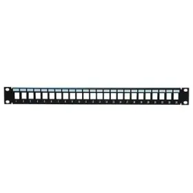Patch Panel Rack 19" 1U 24 Puertos para Keystone