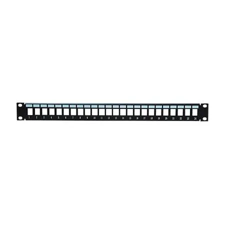Patch Panel Rack 19" 1U 24 Puertos para Keystone