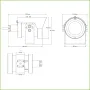 Tubular IP H265 2M DN SMART WDR Starlight PoE IP68 IK10 Anticorrosión