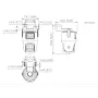 P3D-3F-PV - Cámara PT IP DUAL-LENS 3M+3M H265 Iluminación Dual LED20m/IR30m IP66 WiFi MIC/Altavoz AI