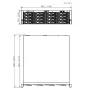 NVR 128ch 1024Mbps 4K H265 4xHDMI 16HDD RAID 0/1/5/6/10 E/S AI