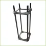 Báculo desmontable de 3,5m de altura en acero galvanizado de color gris con soporte para cámara y speed dome