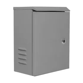 DISTRIBUTION BOX. Caja de acero 300x400x180 para báculos de 3.5m y 4.5m. Color gris