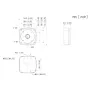 Caja conexiones impermeable cuadrada con anclaje circular en 4 puntos para IPC-MFW5241T2-E3-ASE