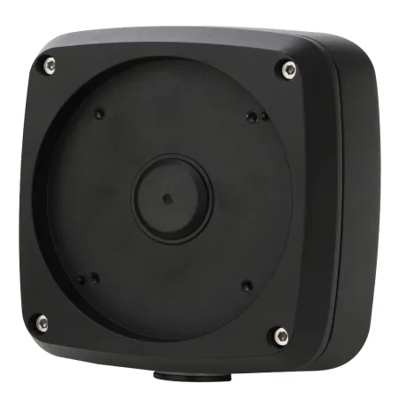 Caja conexiones impermeable cuadrada con anclaje circular en 4 puntos para IPC-MFW5241T2-E3-ASE-B. Color Negro