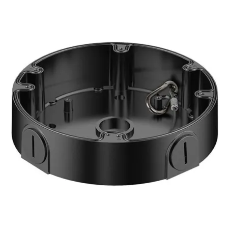 Caja conexiones circular para HDBWx Dahua con anclaje en 3 o 4 puntos. Color Negro
