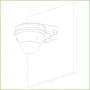 Soporte para montaje en pared para Domos HDBWxxExx y HDBWxxHxx