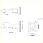 Soporte para montaje en pared para Speed Dome SD8A