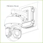 Soporte para montaje en pared para Speed Dome SD8A