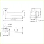 Soporte pared pasa-cable para carcasas de la serie PFH610V