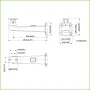 Soporte pared pasa-cable para IPC-HFS7xxx color gris