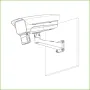 Soporte pared pasa-cable para IPC-HFS7xxx color gris