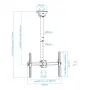 Soporte de techo para pantallas 37"-70"