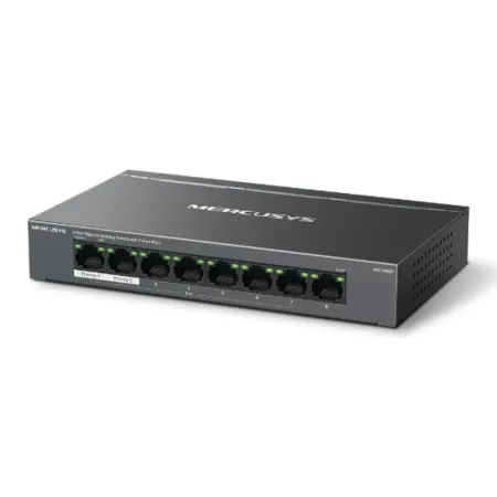 Switch Mercusys 8 puertos Gigabit con 7 puertos PoE+
