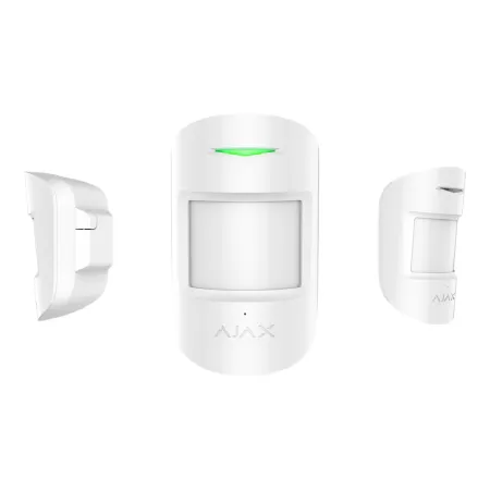 Ajax CombiProtect. Detector PIR y rotura de cristal inalámbrico. Color blanco