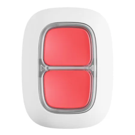 Ajax DoubleButton. Botón de pánico doble inalámbrico. Color blanco