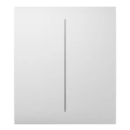 Ajax LightSwitch CenterButton 2-gang. Plusador Central Doble. Color Blanco