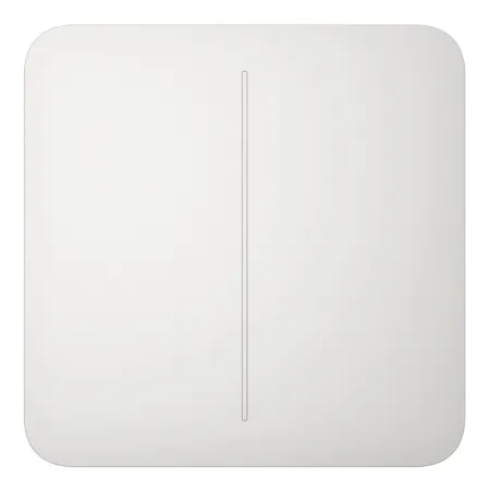 Ajax LightSwitch SoloButton 2-gang. Pulsador Doble. Color Blanco