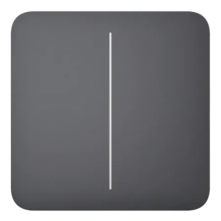 Ajax LightSwitch SoloButton 2-gang. Pulsador Doble. Color Grafito
