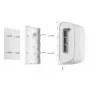 Soporte Ajax DualCurtain Outdoor. Color Blanco