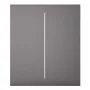 Ajax LightSwitch CenterButton 2-gang. Plusador Central Doble. Color Gris