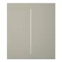 Ajax LightSwitch CenterButton 2-gang. Plusador Central Doble. Color Oliva