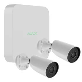 Kit Ajax CCTV Blanco. NVR 8ch + 2Bullet 5Mp/2.8mm