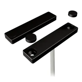 Contacto magnético, NC, 2 m de cable, tornillos incluidos, cubierta de plastico en color negro y con cable blanco