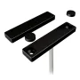 Contacto magnético, NC, 2 m de cable, tornillos incluidos, cubierta de plastico en color negro y con cable blanco