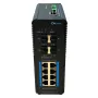 Switch PoE Industrial 8 puertos Gigabit +4SFP Gigabit 144W Gestionable Layer2
