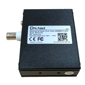 Extensor Ethernet y PoE sobre Coaxial/UTP (Kit SV+IPC) 10/100Mbps 500m