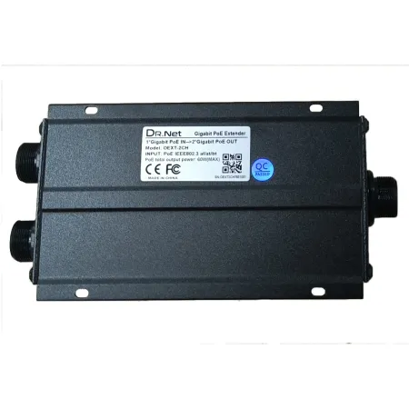 Extensor PoE Gigabit Exterior IP66 2 salidas (1In+2Out) 60W