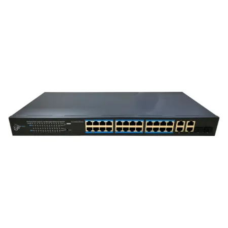 Switch PoE 24 puertos(4PoE++) Gigabit +2RJ45+2Combo 370W Gestionable