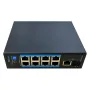 Switch PoE Industrial 8 puertos 10/100 +1RJ45 Gigabit +1SFP Gigabit 120W No_Gestionable