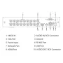 DVR 5EN1 H265 16ch 1080N/720P@12ips +2IP 6MP 1HDMI 1HDD