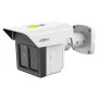 Tubular IP H265 3x2M TRIPLE-LENS 3.6/12/25mm para protección perimetral 8IR100m IP67 IK10 ePoE AUDIO MIC E/S AI