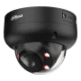 Domo IP 4M H265 FULL COLOR WDR Iluminación Dual LED50m/IR50m 2.7-13.5mm IP67 IK10 PoE MIC AI. Color negro