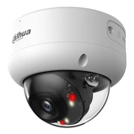 Domo IP H265 6M WDR Iluminación Dual LED30m/IR30m 2.8mm IK10 IP67 PoE SD AI
