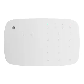 Ajax KeyPad Combi. Teclado táctil inalámbrico con sirena compatible con tarjetas y mandos cifrados. Color blanco
