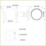 Tubular HDCVI 4EN1 5M FULL COLOR 2.0 WDR Starlight LED20m 3.6mm IP67
