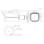 Tubular HDCVI 4EN1 5M WDR Starlight IR80m 3.6mm IP67 AUDIO MIC